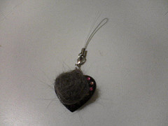 キーホルダーのハートの部分